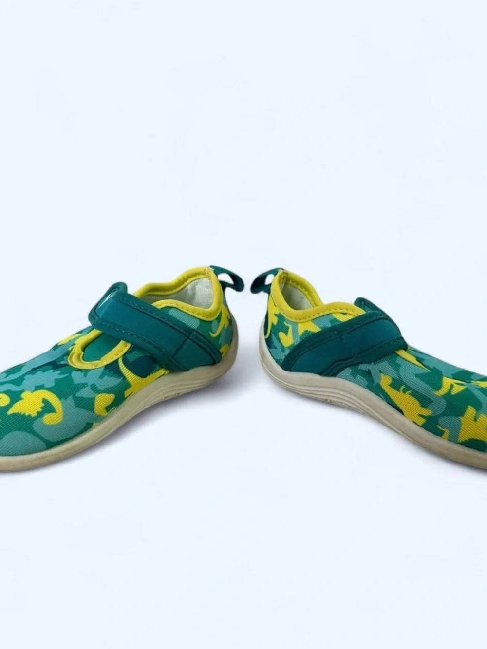 Speedo Kids Green & Yellow Dino Slip-On Water Shoes